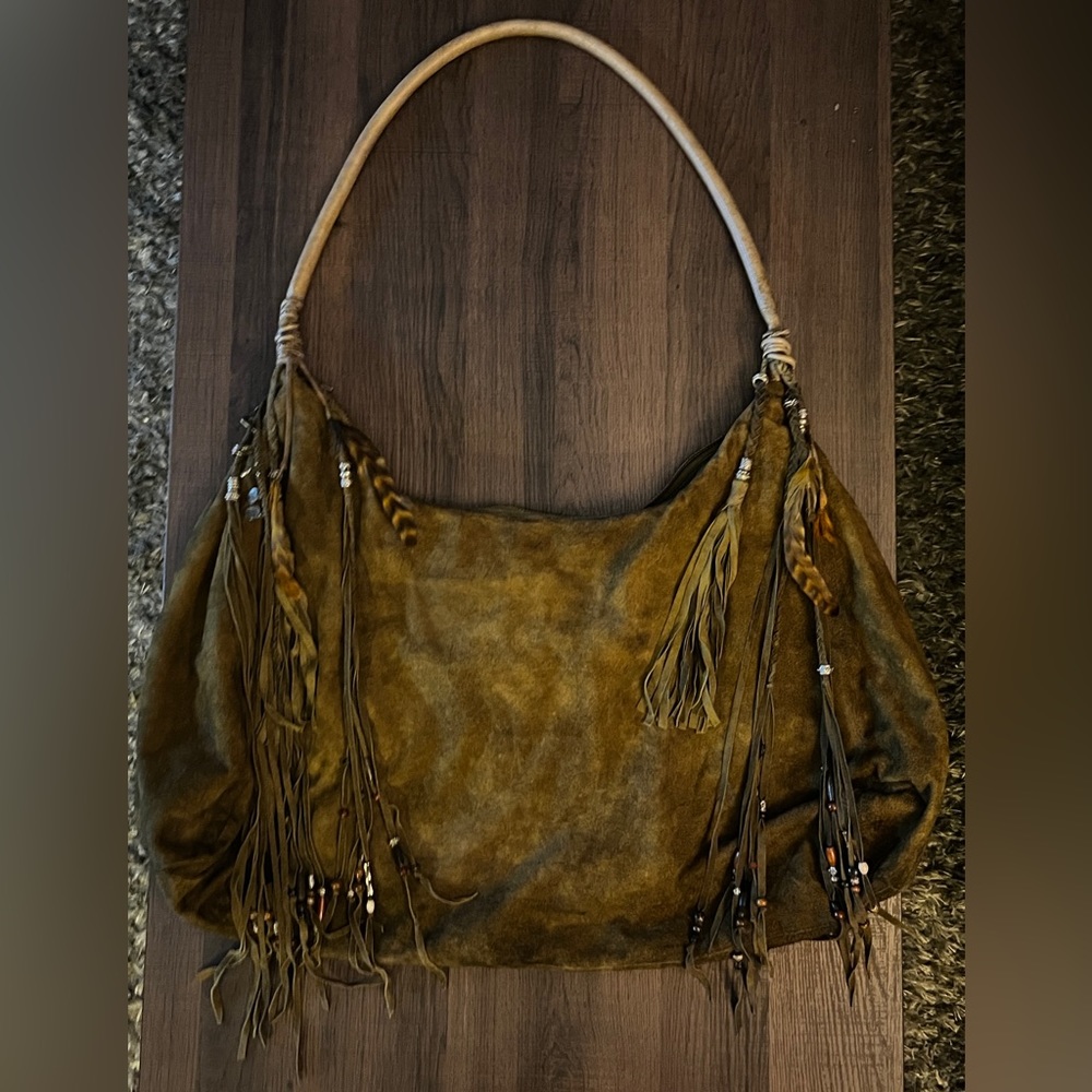 Brenda Knight X Free People Mirage Hobo Bag, Olive